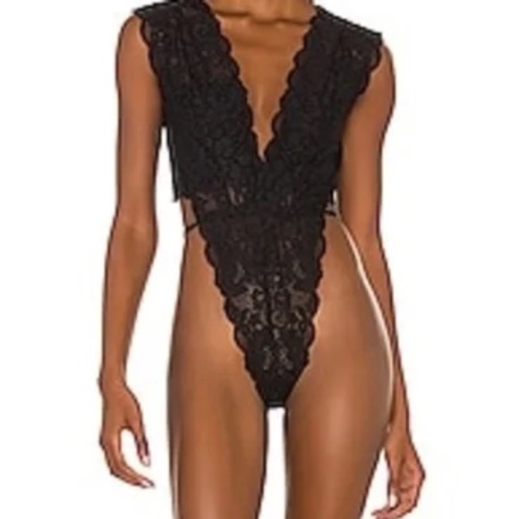 NWT We Are HAH Cut to the Chase Bodysuit - noir - Picture 1 of 3